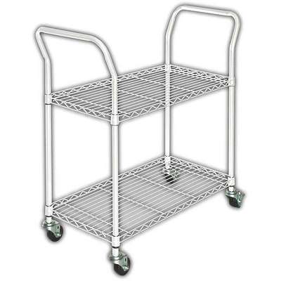Wire Cart, 2 Shelf,L41 x W24 x