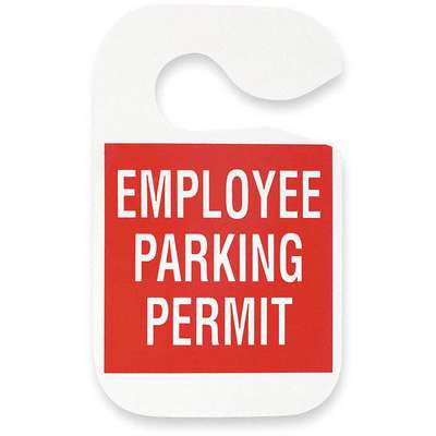 Employee Parking Permit,Red,PK5