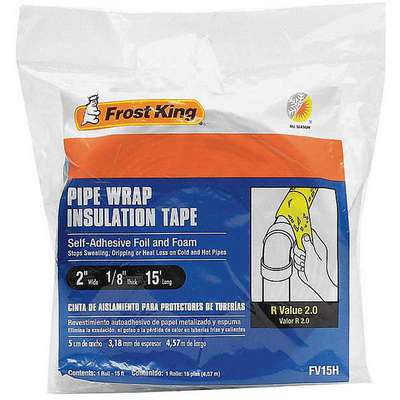 Pipe Wrap,15 Ft.,Foam And Foil