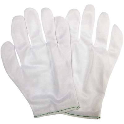 Inspection Gloves,White,Nylon,