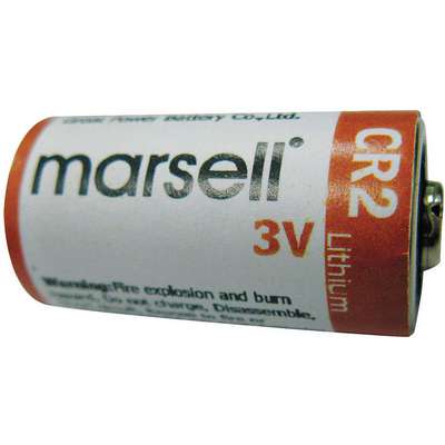 918675-5 CR2 Battery, 3V DC, Lithium, Button, 900 mAh, PK 2