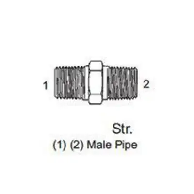 Steel Nipple 1-1/4" X 1"