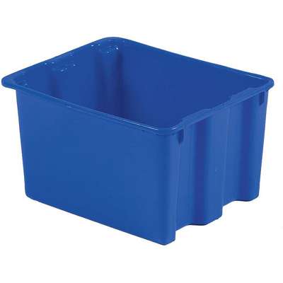 Stack And Nest Bin,21 In L,Blue