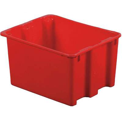 Stack And Nest Bin,21 In L,Red