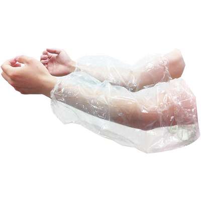 Disposable Sleeves,Clear,18 In.