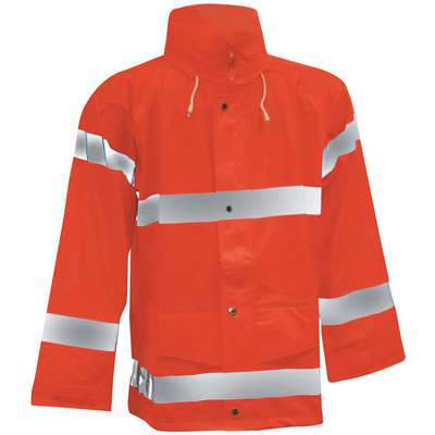 Rain Jacket,Fluorescent Orange,