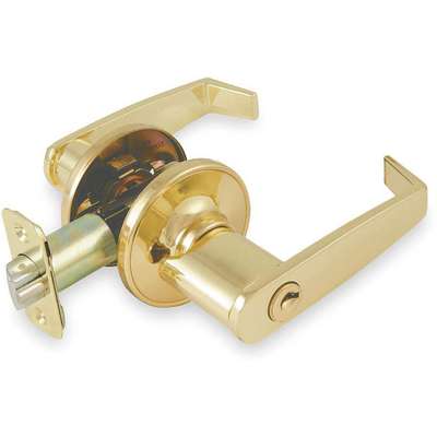 Lever Lockset,Angled,Brass