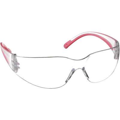 Bouton Optical Pink Safety Glasses Scratch-Resistant Rimless 