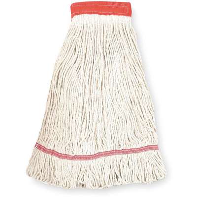 Wet Mop,Large,White,Looped End