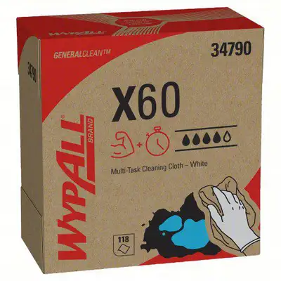 Wypall X60 Popup Box Wipes Wht
