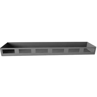 Door Shelf, 12"X4" Gray Metal