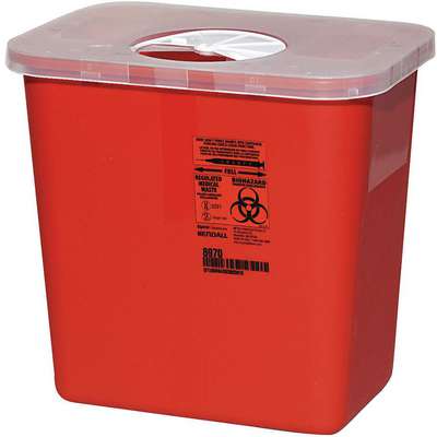 Sharps Container,2 Gal.,Rotor