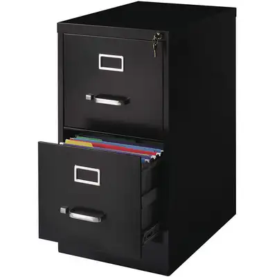 Vertical File Cabinet,Black,28-