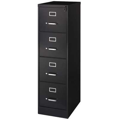 Vertical File Cabinet,Black,