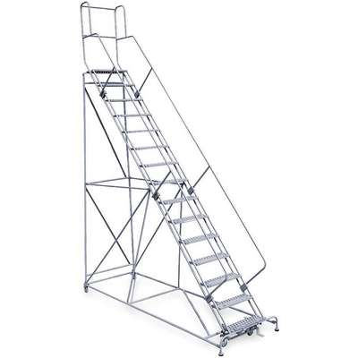 Rolling Ladder,Hndrl,Pltfm 150
