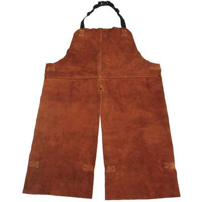 Welding Apron, Leather, 48 In