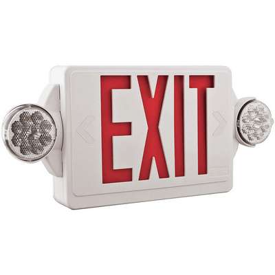 Combo Exit Sign, LED, Nicad