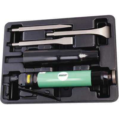 913155-2 Industrial Duty Air Needle/Chisel Scaler Kit; 1-17/32 Stroke with  4600 Blows Per Minute