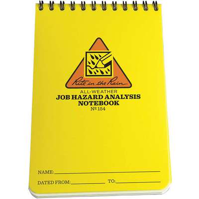 Notebook,Job Hazard Notes,4x6in
