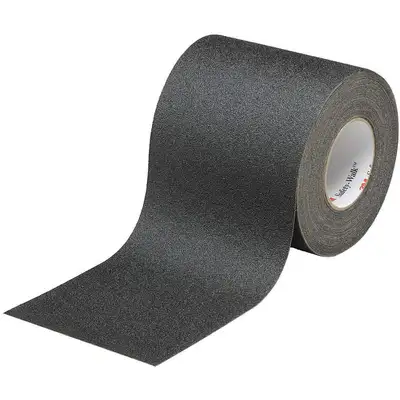 911772 3M Black Anti-Slip Tape, 6" x 60.0 ft., 60 Grit Aluminum Rubber 1 EA | Imperial