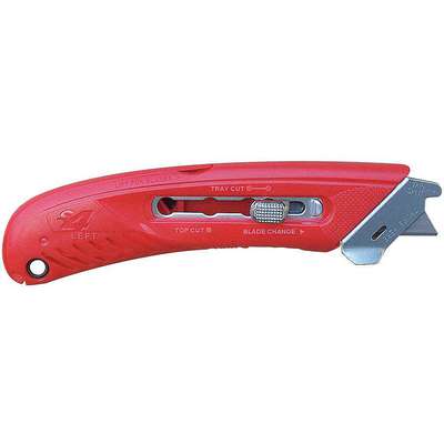 Safety Knife,5-3/4 In.,Red