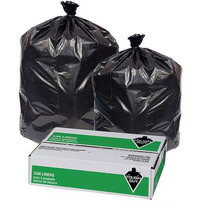 Trash Can Liner,42 Gal.,Black,