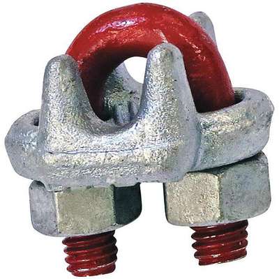 922447-9 Wire Rope Clip, U-Bolt, Steel, 7/16 to 1/2 For Wire