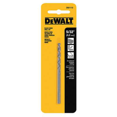 931416-8 Dewalt Jobber Length Drill Bit, 5/32