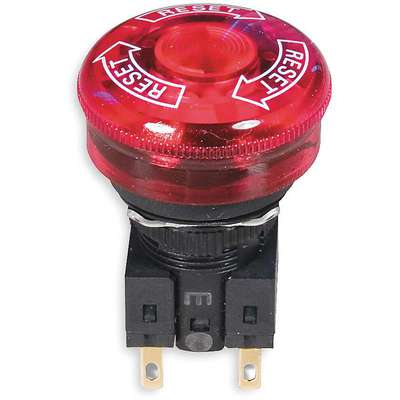 E-Stop Push Button,16mm,Nc,Red