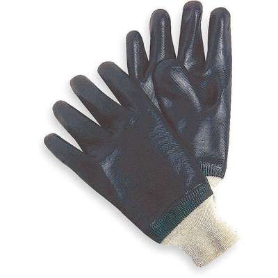 PVC Coated Glove, Black, Large