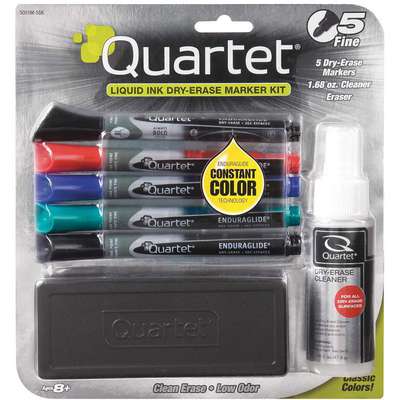 Quartet Dry-Erase Paint Markers, Bullet Tip, Assorted Ink - 4 count
