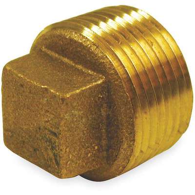Cored Plug,Red Brass,1 In,125