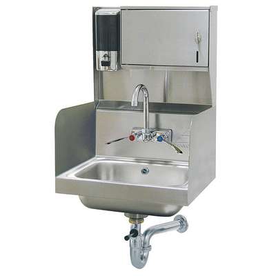 Hand Sink,Wall,17-1/4 In. L,15-