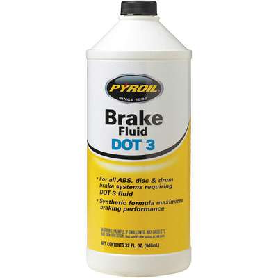 Brake Fluid, Dot 3, 32 Oz.