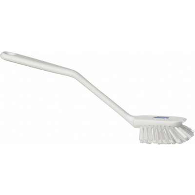 Vikan 42875 Narrow Dish Brush- Medium, White