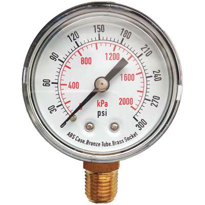 Details about   300 psi 2000 kpa System Sensor Reliable Water Pressure Gauge 