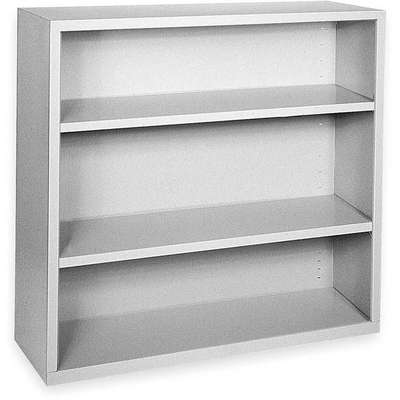 Bookcase,Steel,3 Shelf,Dove