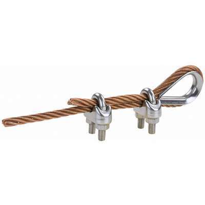 3/4 In Wire Rope Clip and Thimble Kit