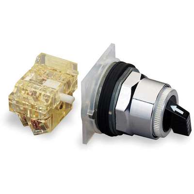 Details about   2 Position Illuminated Amber Selector Switch 