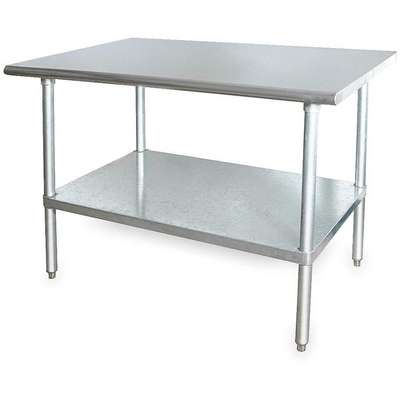 Fixed Work Table,SS,24" W,24" D
