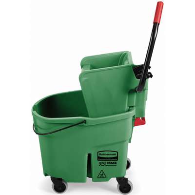 919765-3 Rubbermaid Green Polypropylene Mop Bucket and Wringer, 8-3/4 gal.