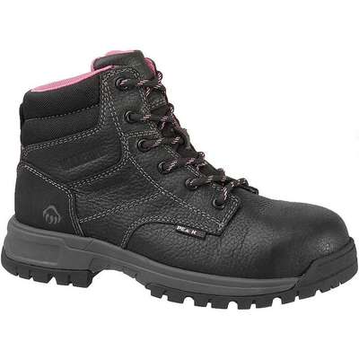Work Boots,Composite,Blk,Wm,7M,