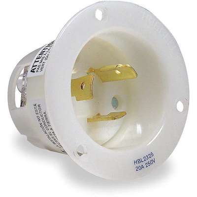 Flanged Inlet,250V,20A,L6-20P,