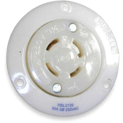 Receptacle,Flanged,30a,L15-30