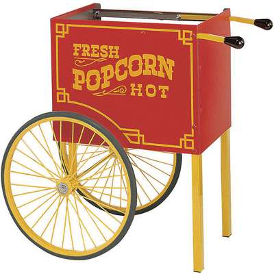 Popcorn Wagon Base,Red,41-3/4