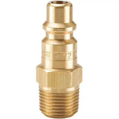 Coupler Plug,Brass,1/2 In.
