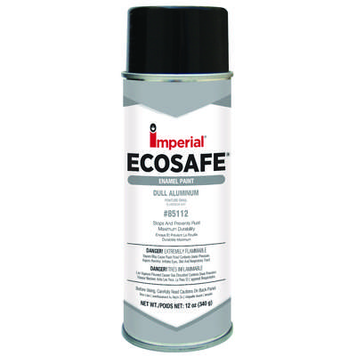 85112 Imperial Ecosafe Gloss Spray Paint Dull Aluminum 12 Oz Imperial Supplies