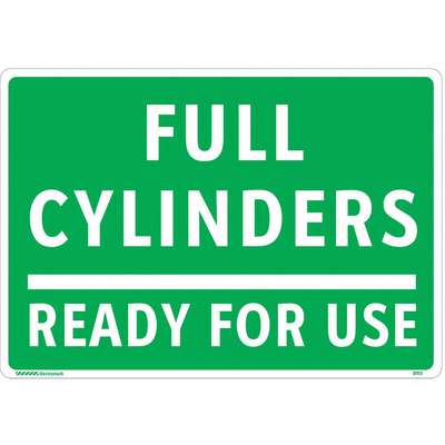 Gas Cylinder Sign Label,7 In.