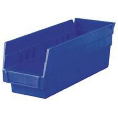 Shelf Bin Blue 4.125x4x11.625