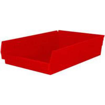 Shelf Bin Red 11.125x4x17.875